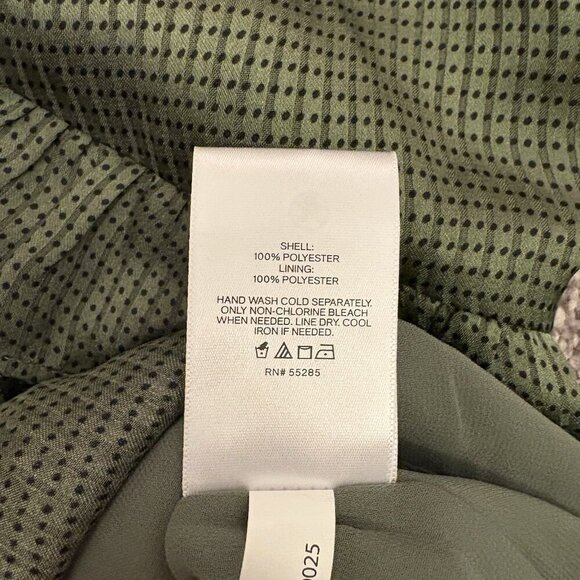 Express Women's Satin Downtown Cami Size XS Green V-Neck Ruffle Front NWT $48 - Picture 16 of 16